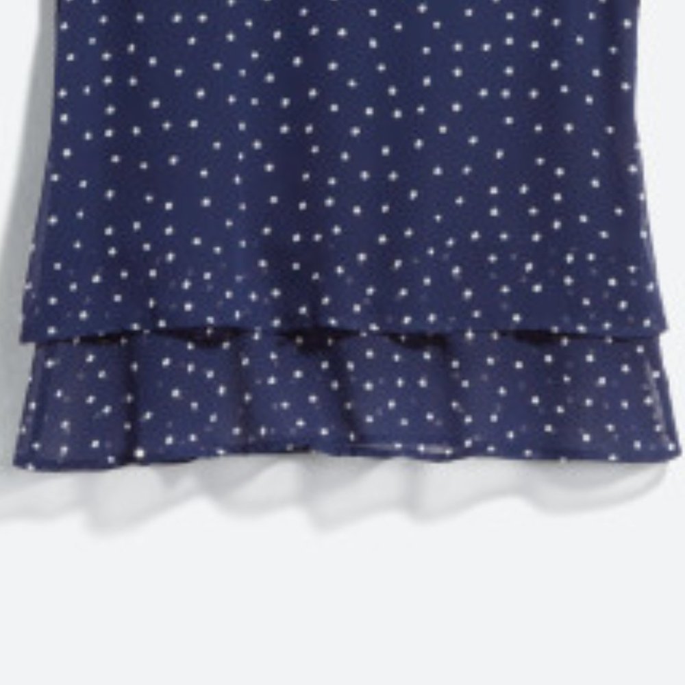 Camero Flutter Sleeve Ploka-dot Blouse - Picture 5 of 5